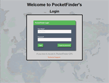 Tablet Screenshot of pocketfinder.net